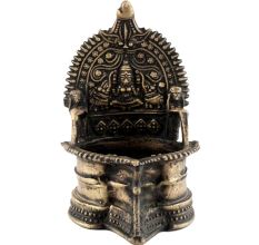 Brass Puja Gajlaxmi Vilakku Oil Lamp 