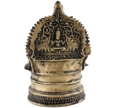 Brass Puja Gajlaxmi Vilakku Oil Lamp 