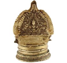 Handmade Brass Oil lamp Engraved Design Indian Pooja Lamp