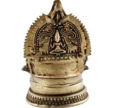 Handmade Brass Oil Lamp Engraved Design Diya Lamp