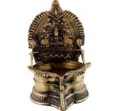 Brass Oil Lamp Traditional Cotton Wick Oil Diya Lamp