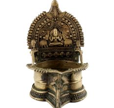 Brass Oil Lamp Ornametal Traditional Pooja Oil Diya Lamp