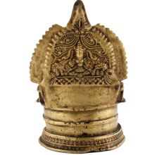 Handcrafted Brass Oil Lamp Big Heavy Brass Table Diya