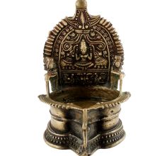 Golden Brass Oil Lamp Hand Crafted  Lamp For Diwali