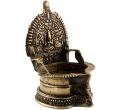 Golden Brass Oil Lamp Hand Crafted  Lamp For Diwali