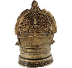 Golden Brass Oil Lamp (Deepak) Hindu Festival Diya 