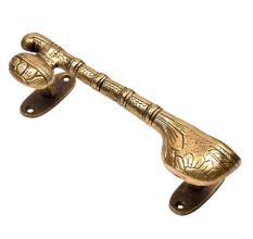 Brass Sitar Door Handle Musical Instrument Shape Door Pull