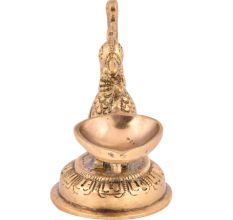 Brass Peacock Diya Oil Lamp