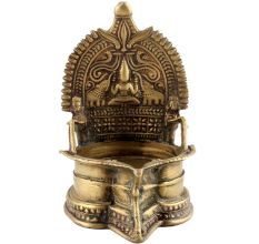 Traditional Handmade Oil lamps With Laxmi Kalash And Flowers
