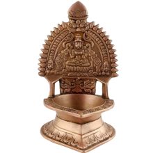 Ashtadhatu Ritual Engraved Oil Lamp