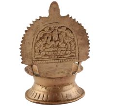 Handmade Small Pooja Oil Lamp Ashtadhatu Worship Lamp
