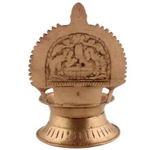 Indian Handmade Unique Ashtadhatu Oil Lamp Goddess Laxmi Diya