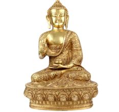 Brass Buddha Life Story Hand Carved on Shawl