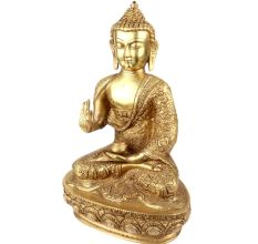 Brass Buddha Life Story Hand Carved on Shawl