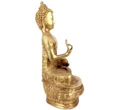 Brass Buddha Life Story Hand Carved on Shawl