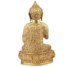 Brass Buddha Life Story Hand Carved on Shawl