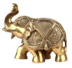 Brass Elephant Statue Trunk Up Gifting Decoration Statues