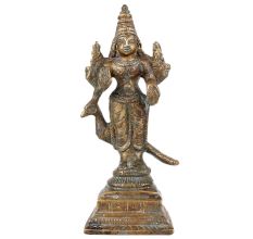 Lord Vishnu Brass Statue With Bird Standing Statue