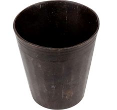 Brass Glass Shape Holy Water Pot  With Black Finish