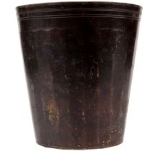 Brass Glass Shape Holy Water Pot  With Black Finish