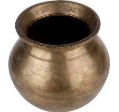 Brass Plain Looking Water Storage Pot