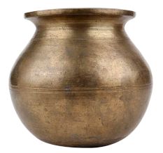 Brass Plain Looking Water Storage Pot