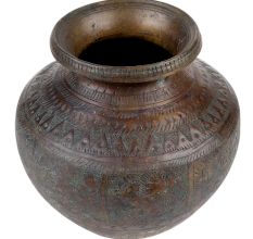 Engraved Brass Hindu Gods Pooja Holy Water Pot
