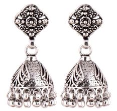 92.5 Sterling Silver Earrings Party wear Daily Wear Intricate Jhumkis