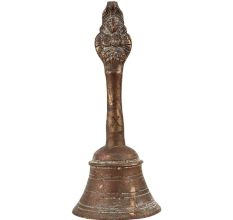 Brass Bell With Hindu God Garuda Under Sheshnag