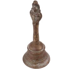 Brass Bell With Hindu God Garuda Under Sheshnag