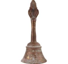 Brass Bell With Hindu God Garuda Under Sheshnag