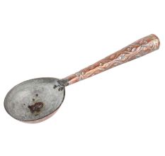 Handmade Copper Handle Serving  Spoon