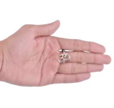 92.5 Sterling Silver Pendant Big  Bold Om Design Hindu Holy Pendant