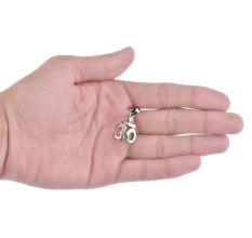 92.5 Sterling Silver Pendant Hand made Om Pendant Holy Worship Pendant