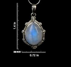 92.5 Sterling Silver Pendant Handmade Pear Shape Pendant