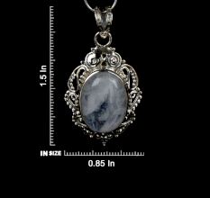 92.5 Sterling Silver Pendant Natural Moonstone Handmade Solitaire Pendant