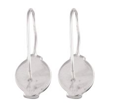 92.5 Sterling Silver Earrings Hanging Bunch Citrine Different Shapes Dangler Earrings