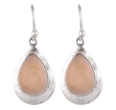 92.5 Sterling Silver Earrings Multi Colored Stone Dangler Earrings