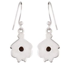 92.5 Sterling silver Earrings Round Moonstone Regal background Small Sterling Balls Earrings