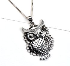 Owl 92.5 Sterling Silver Pendant For Every Day Wear