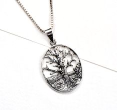 92.5 Sterling Silver Pendant Celtic Tree Of Life Pendant