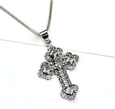 92.5 Sterling Silver Pendant Holy Cross Designer Maize Jewelry