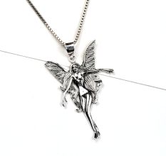 92.5 Sterling Silver Pendant Guardian Angel For Good Luck