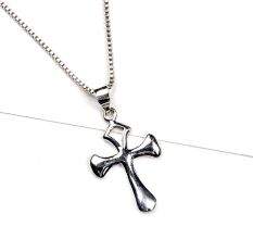 92.5 Sterling Silver Pendant With Plain looking Holy Cross Symbol