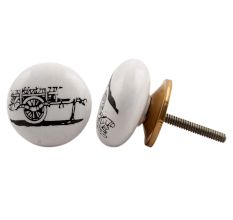 Bullock Cart Flat Knob