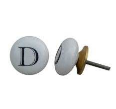 D Alphabet Cabinet Door Knob