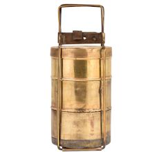 Hand made Brass Tiffin Box With Three Compartments