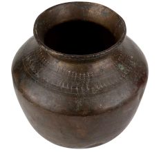 Brass Water Pot Kalash Fluted Design Puja Ceremonial Pot
