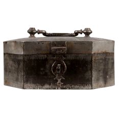 Taj Mahal Brass Jewelry Box Eight Sided Storage Box