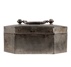 Taj Mahal Brass Jewelry Box Eight Sided Storage Box